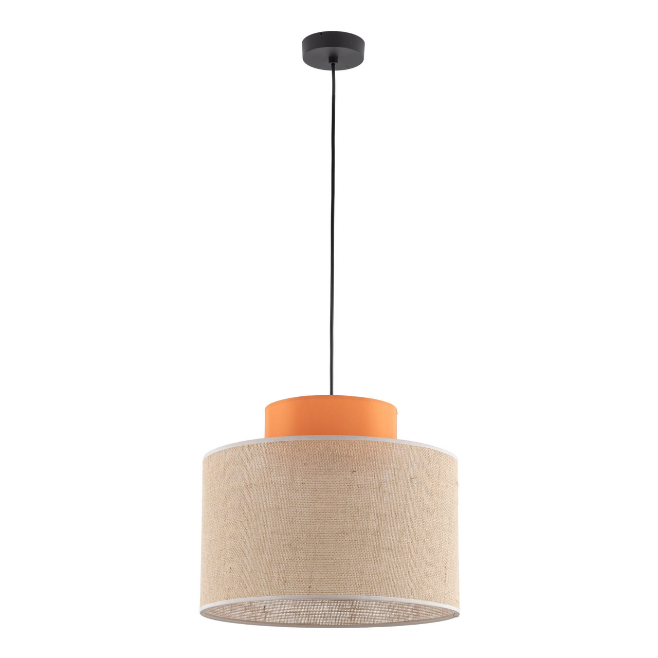 Двухцветный подвесной светильник диаметром 38см DUO JUTA ORANGE 1xE27 3227 TK Lighting