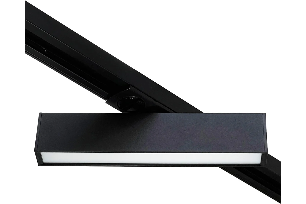 Светильник truEnergy 24001 светодиодный линейный трековый однофазный поворотный 9W 4000K  алюминий черный