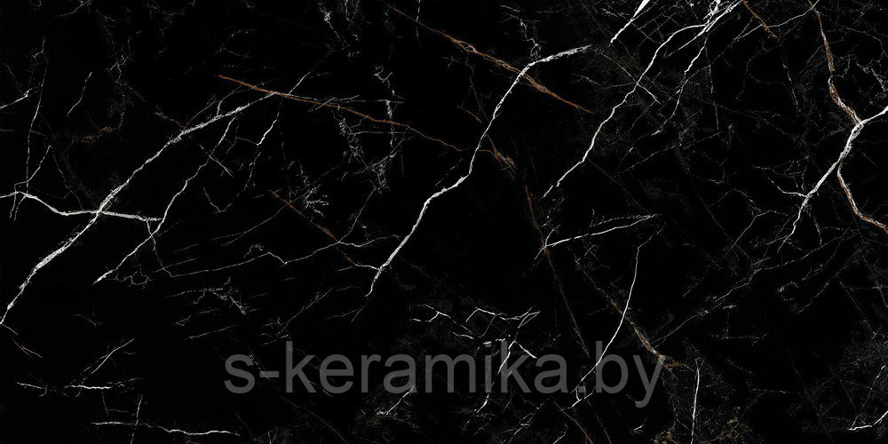 КЕРАМОГРАНИТ NERO ПОЛИРОВАННЫЙ HG ЧЕРНЫЙ РЕКТИФИКАТ 60X120