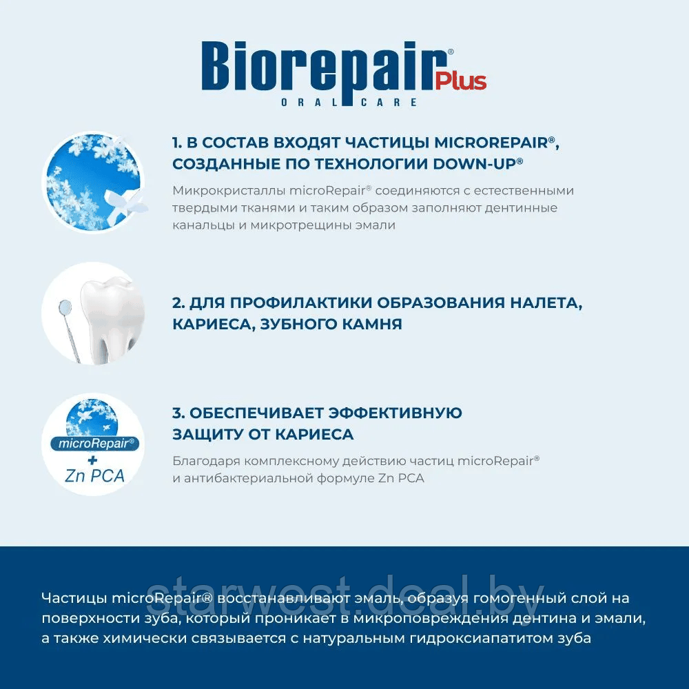 Biorepair Plus Total Protection Комплексная защита эмали 75 мл Зубная паста для ежедневного применения - фото 5 - id-p215326242
