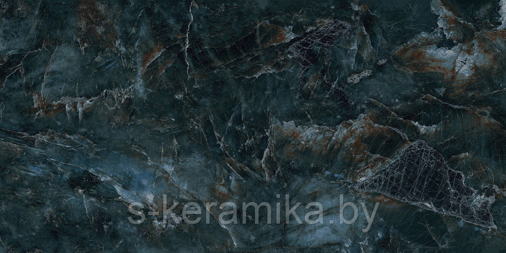 ТОНКИЙ КЕРАМОГРАНИТ INVERNO ПОЛИРОВАННЫЙ HG СИНИЙ РЕКТИФИКАТ 600x1200х7.5мм