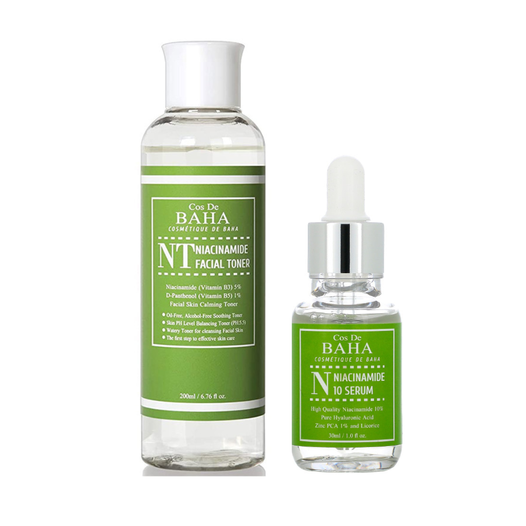 Набор для проблемной кожи с ниацинамидом Nt Niacinamide / тонер - сыворотка