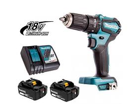 Аккум. ударная дрель-шуруповерт MAKITA LXT DHP 483 RTJ MAKPAC (18.0 В,  5.0 А/ч Li-Ion, 40 Нм, шурупы до 36