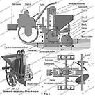 Картофелесажалка для мотоблока однорядная КСТ 00.70.04.00.00 (бункер 28л), фото 2