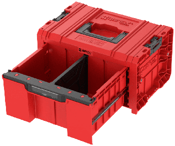 Ящик для инструментов Qbrick System PRO Drawer 1 Toolbox Basic 2.0 RED Ultra HD Custom, красный
