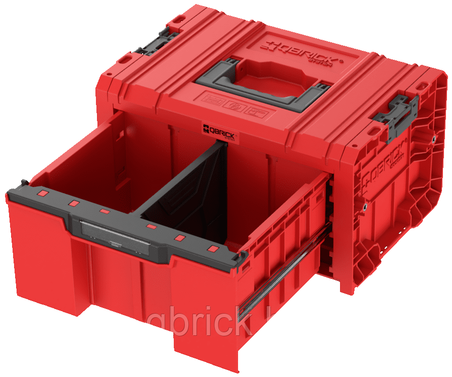 Ящик для инструментов Qbrick System PRO Drawer 1 Toolbox Basic 2.0 RED Ultra HD Custom, красный
