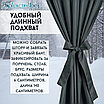 Уличная штора для беседки Люверсы оцинкованные 140X260 Графит, фото 4