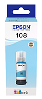 Оригинальные чернила EPSON 108 для L8050, L8056, L8058, L18050, L18056 - 70 мл.[SM] (Св. синий)