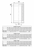 Сэндвич-труба Д. 115/200 (AISI 304/0,8мм+нерж) нержавеющая сталь, Ferrum AUSTENITE, фото 2