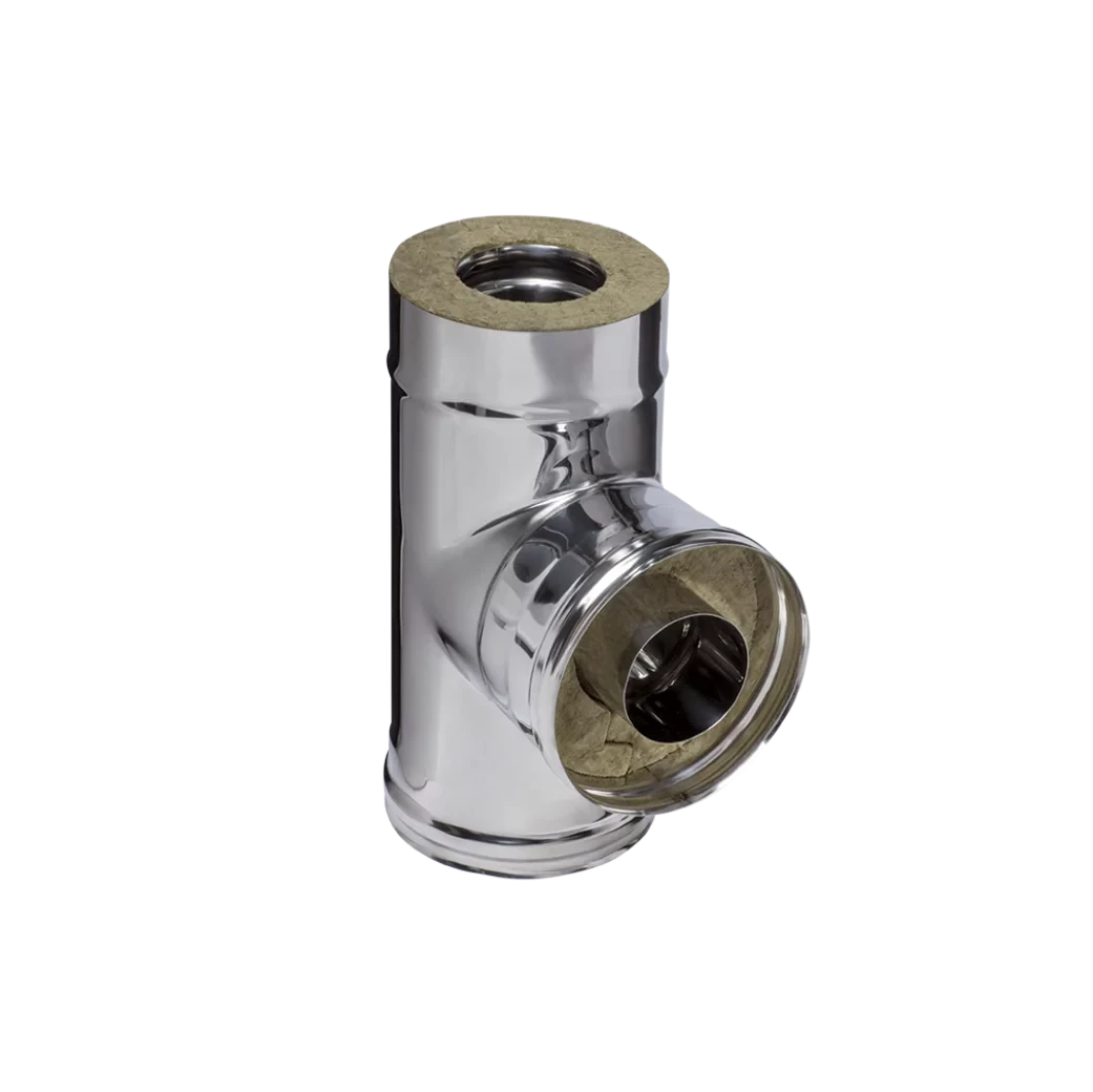 Сэндвич-тройник 90° Д. 150/210 (AISI 430/1мм) нержавеющая сталь, Ferrum AUSTENITE