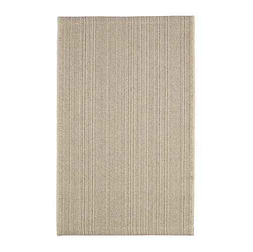 IKEA/ ТИПХЕДЕ ковер, безворсовый, неокрашенный/черный, 50x80 см, фото 1