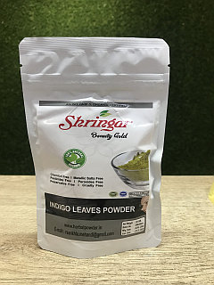 Басма индийская чистая без добавок Шрингар Indigo Leaves Powder Shringar, 50 гр