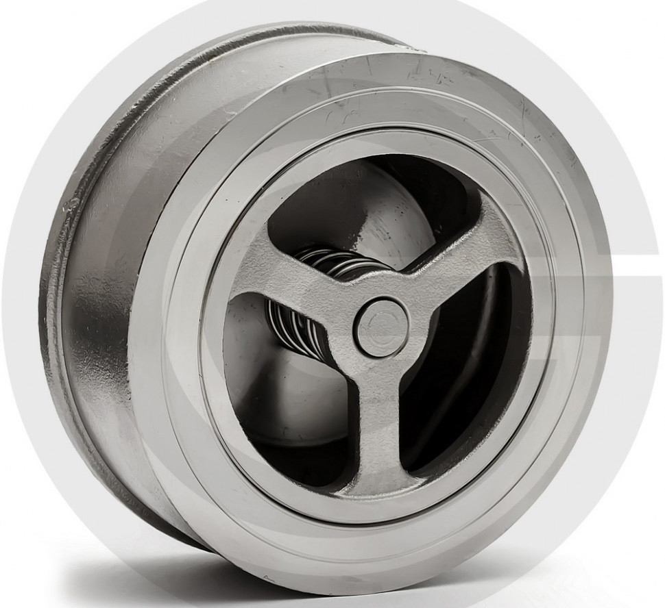 Клапан обратный межфланцевый пружинный нж DN 65 PN40 AISI 316