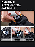 Шнурки автоматические с фиксатором 1 пара, звезда белые, фото 3