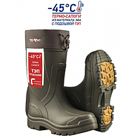 Сапоги зимние Torvi -45°C из ЭВА с подошвой ТЭП (олива) (42/43/44/45 размеры)