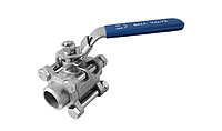 Кран шаровый трехсоставной С-С нж DN80 PN25/40 AISI 304