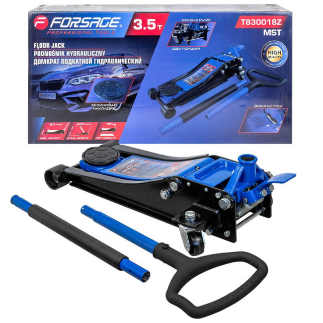 Низкопрофильный подкатной домкрат Forsage F-T830018Z MST (3,5 т.)