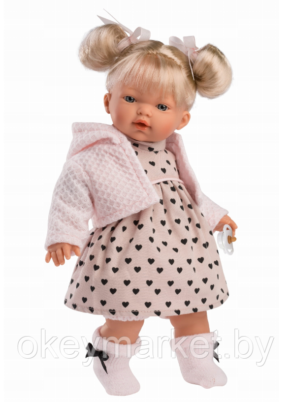 Кукла мягконабивная Llorens Roberta 33см ,33144