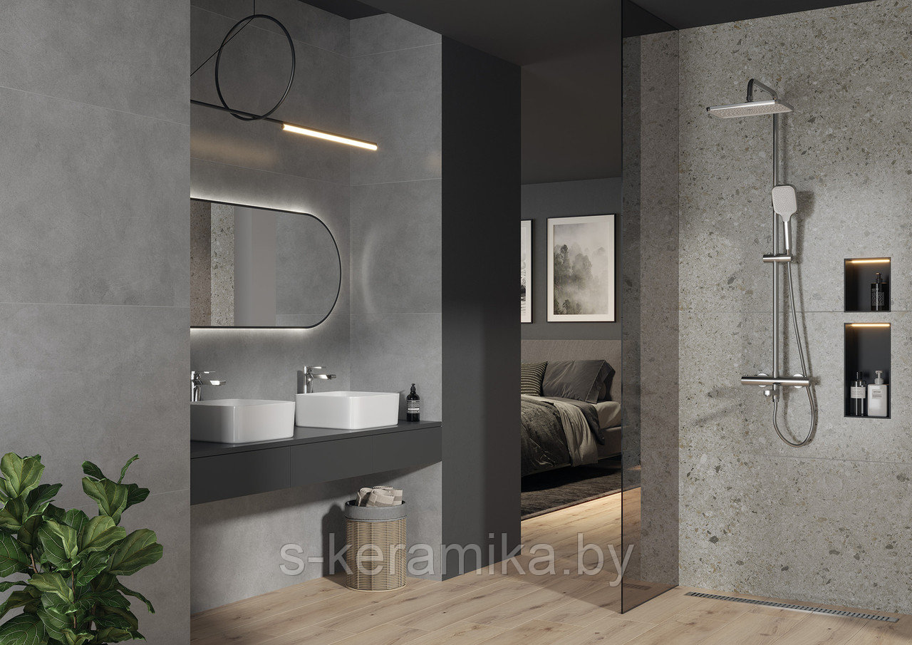 КЕРАМОГРАНИТ CERSANIT STILO СВЕТЛО СЕРЫЙ МАТОВЫЙ РЕКТИФИКАТ 600x1200х7 17433