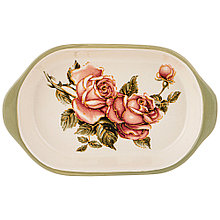 Блюдо-шубница  "Корейская  Роза" 28*17.5*4.5см  358-1991