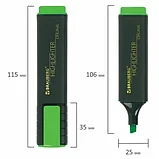Текстовыделитель BRAUBERG пастельный зеленый со скошенным наконечником 1-5 мм, фото 4