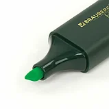 Текстовыделитель BRAUBERG пастельный зеленый со скошенным наконечником 1-5 мм, фото 7