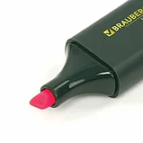 Текстовыделитель BRAUBERG розовый со скошенным наконечником 1-5 мм, фото 3