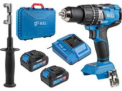 Аккум. дрель-шуруповерт BULL SR 1805 в чем. XLTpro, 2х4 А*ч, БЕСЩЕТ., 18 В, 120 Н*м, БЗП(мет.) 13 мм (Доп.