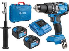 Аккум. дрель-шуруповерт BULL SR 1805 в чем. XLTpro, 2х6 А*ч, БЕСЩЕТ., 18 В, 120 Н*м, БЗП(мет.) 13 мм (Доп.