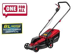 Газонокосилка аккумуляторная WORTEX CLM 3336 в кор. ALL1 XLT SOLO БЕСЩЁТ.ДВИГ., 18В+18В, шир.330 мм (БЕЗ АКБ И