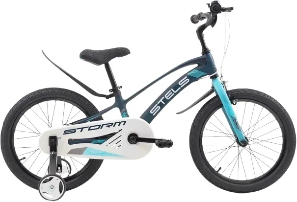 Детский велосипед Stels Storm 18 KR (разобранный, темно-синий/зеленый)