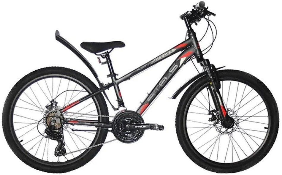 Велосипед Stels Navigator 400 MD 24 F010 2023 (серый/красный)