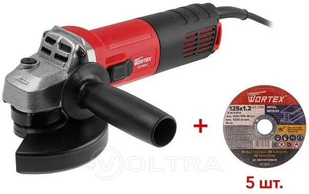 Одноручная углошлифмашина Wortex AG 1209-3