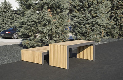 Комплект стол-скамейка PLAZA DPG58
