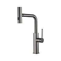 Смеситель для кухни VALFEX VF.73824-3 с выдвижной лейкой (графит)
