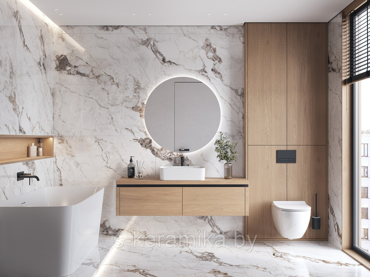 КЕРАМОГРАНИТ CERSANIT CREMA БЕЛЫЙ ПОЛИРОВАННЫЙ РЕКТИФИКАТ 60x120 A17420