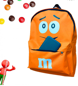 Школьный рюкзак M&M's 39x28x12 ( Жёлтый, оранжевый)