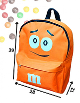 Школьный рюкзак M&M's 39x28x12 ( Жёлтый, оранжевый), фото 2