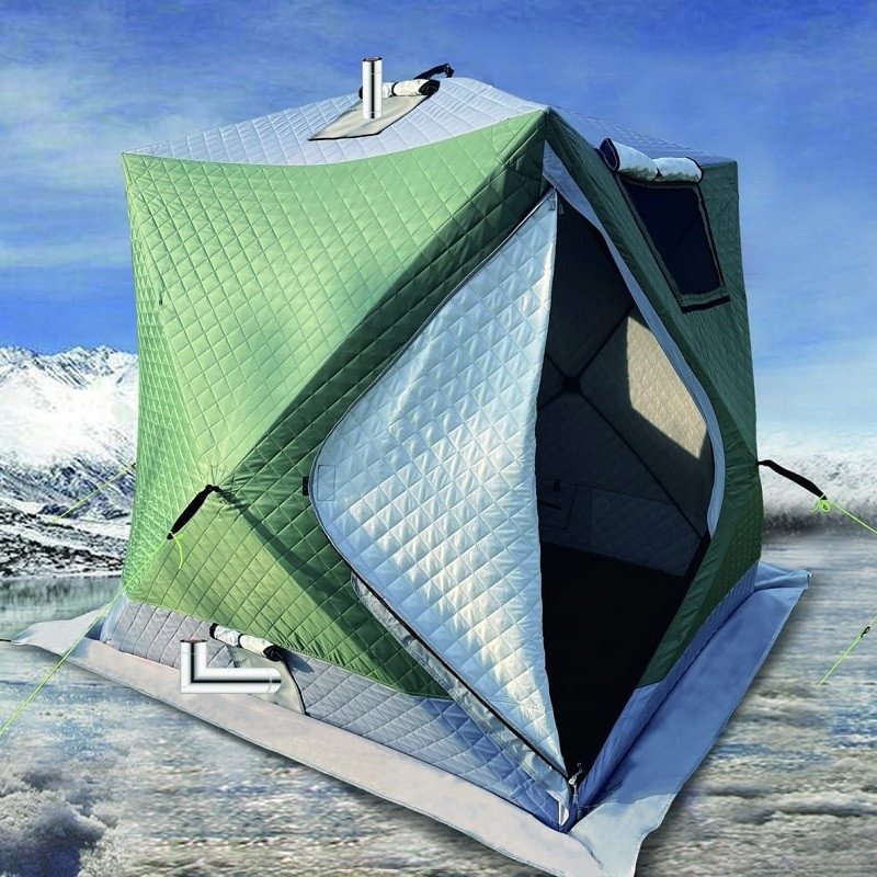 Палатка зимняя куб трехслойная Mircamping (180х180х170/190см) (мобильная баня), арт. MIR-2016
