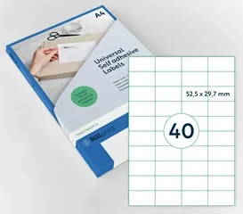 Наклейки Rillprint 52.5*29.7мм