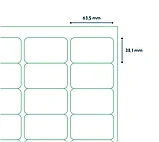 Наклейки Rillprint 63,5*38,1мм с закругленными углами, фото 3