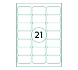 Наклейки Rillprint 63,5*38,1мм с закругленными углами, фото 2