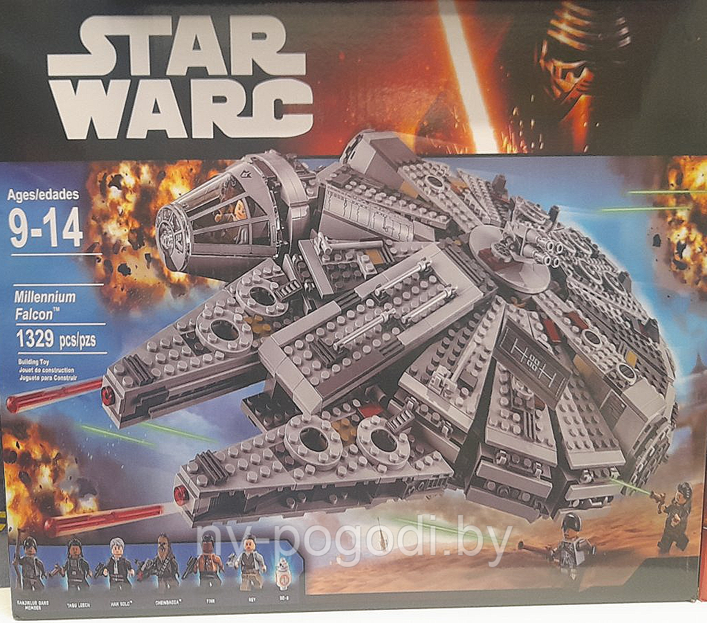 Конструктор аналог LEGO Star Wars 75105 Сокол Тысячелетия (Millennium Falcon) 1329 д Bela 10467