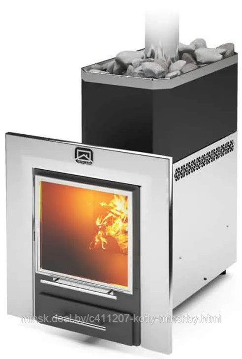 Печь банная Теплодар Русь-18 ЛНЗП Профи Панорама (1.1)