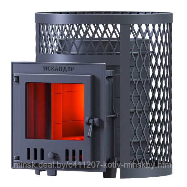 Банная печь Технолит Искандер 25 (M) в сетке