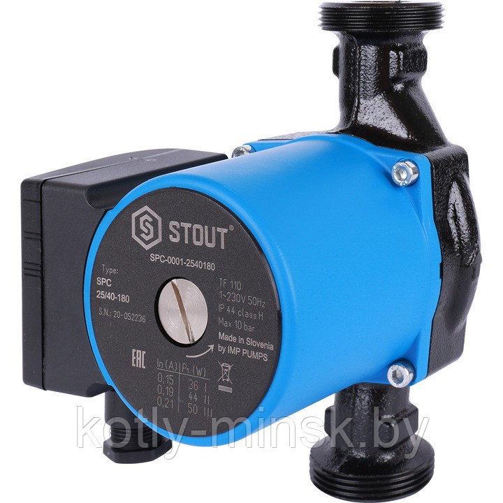 Насос циркуляционный STOUT 25/40-180 (SPC-0001-2540180)