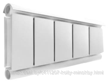 Алюминиевый дизайн радиатор SILVER S 300 белый