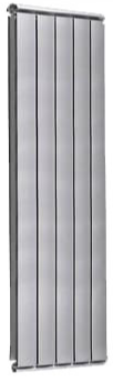 Алюминиевый дизайн радиатор SILVER S 1200 темное серебро муар