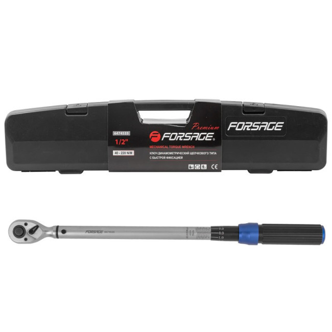 Ключ динамометрический 1/2'' 40-120Нm (Forsage F-6474535)