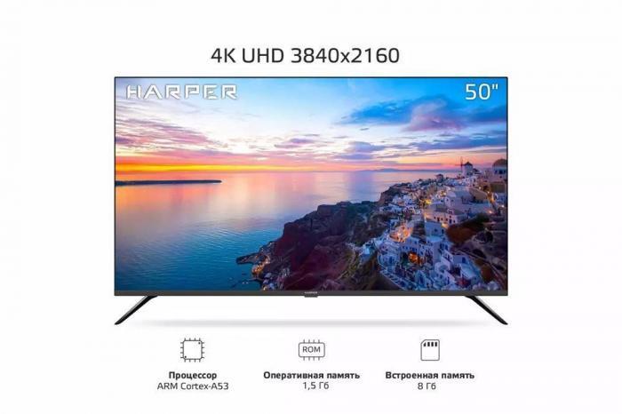 HARPER 50Q695TS UHD 4K SMART TV Безрамочный